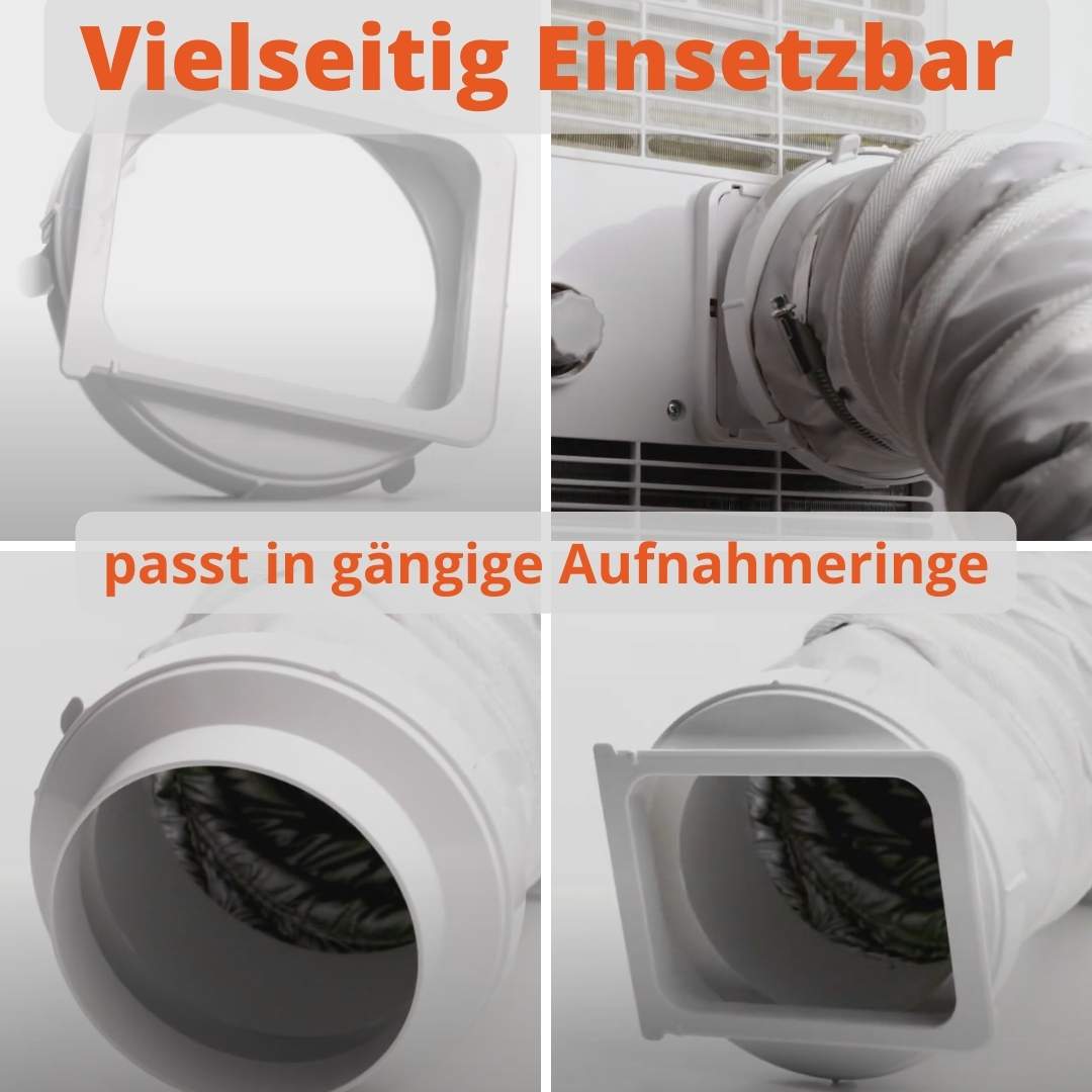 Climia Anschlussadapter für isolierten Abluftschlauch für Climia CMK 2600 - 1 Set