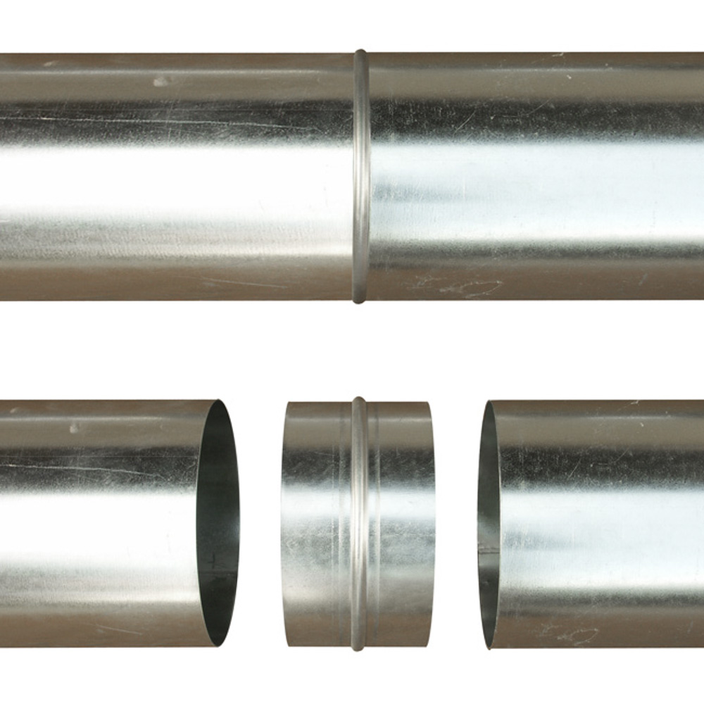 Verbinder (Nippel) für Warmluftschläuche - 200mm mit