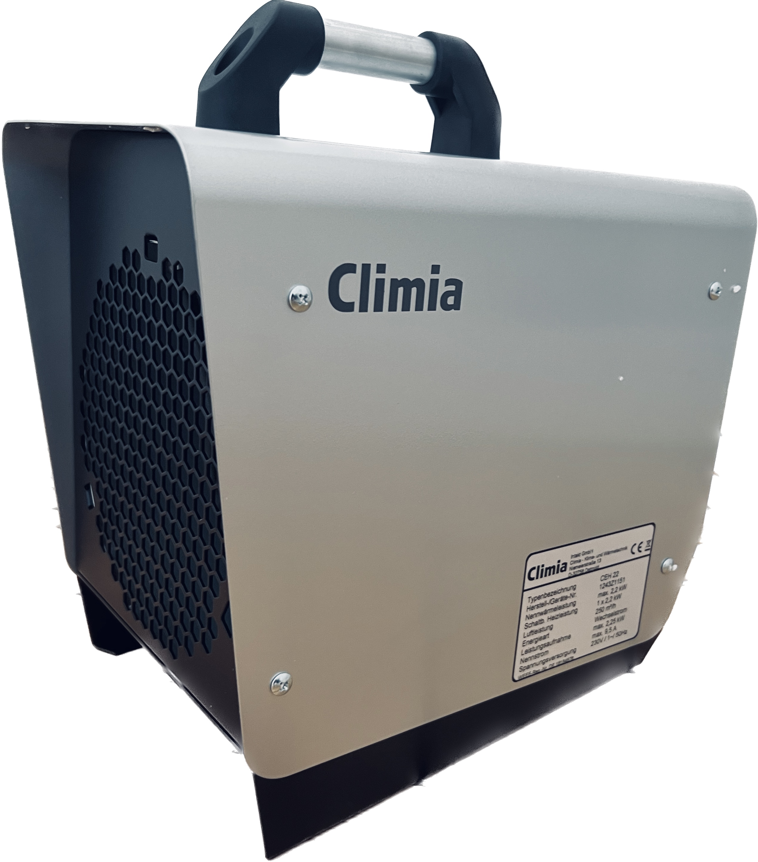Climia CEH 22 - Frostwächter, Trocknungsgerät für schnelle Wärme. Farbon: Silber