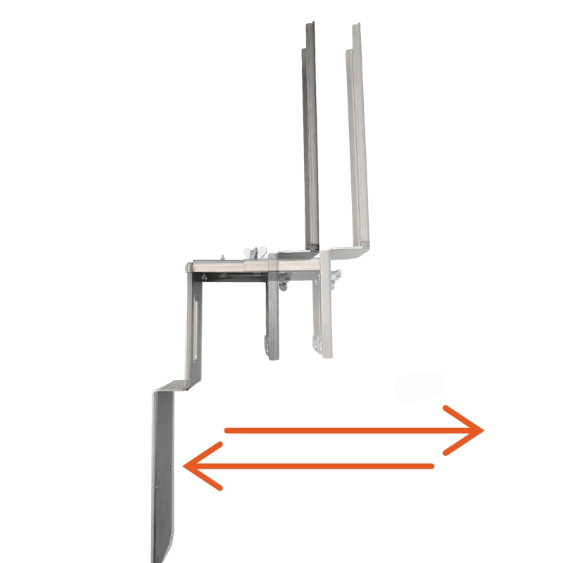 Verbreiterte Halterung Set (2 Stk.)  für Climia CMK 1500 - Klemmbereich 7cm - 11cm aus Edelstahl
