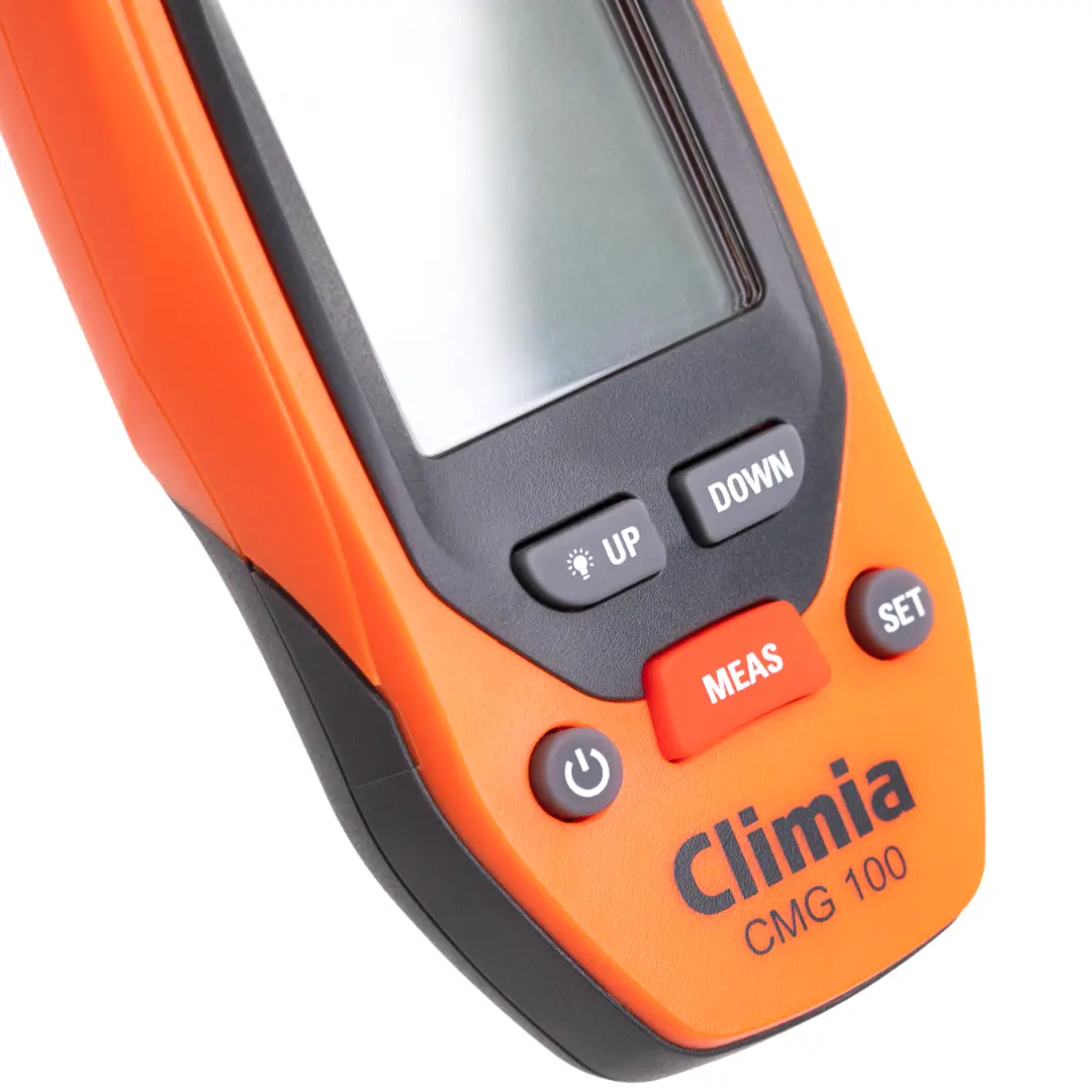 Climia CMG100 Feuchtemessgerät Wände – einfache Anwendung, beleuchtetes LED-Display bei langer Batterielaufzeit