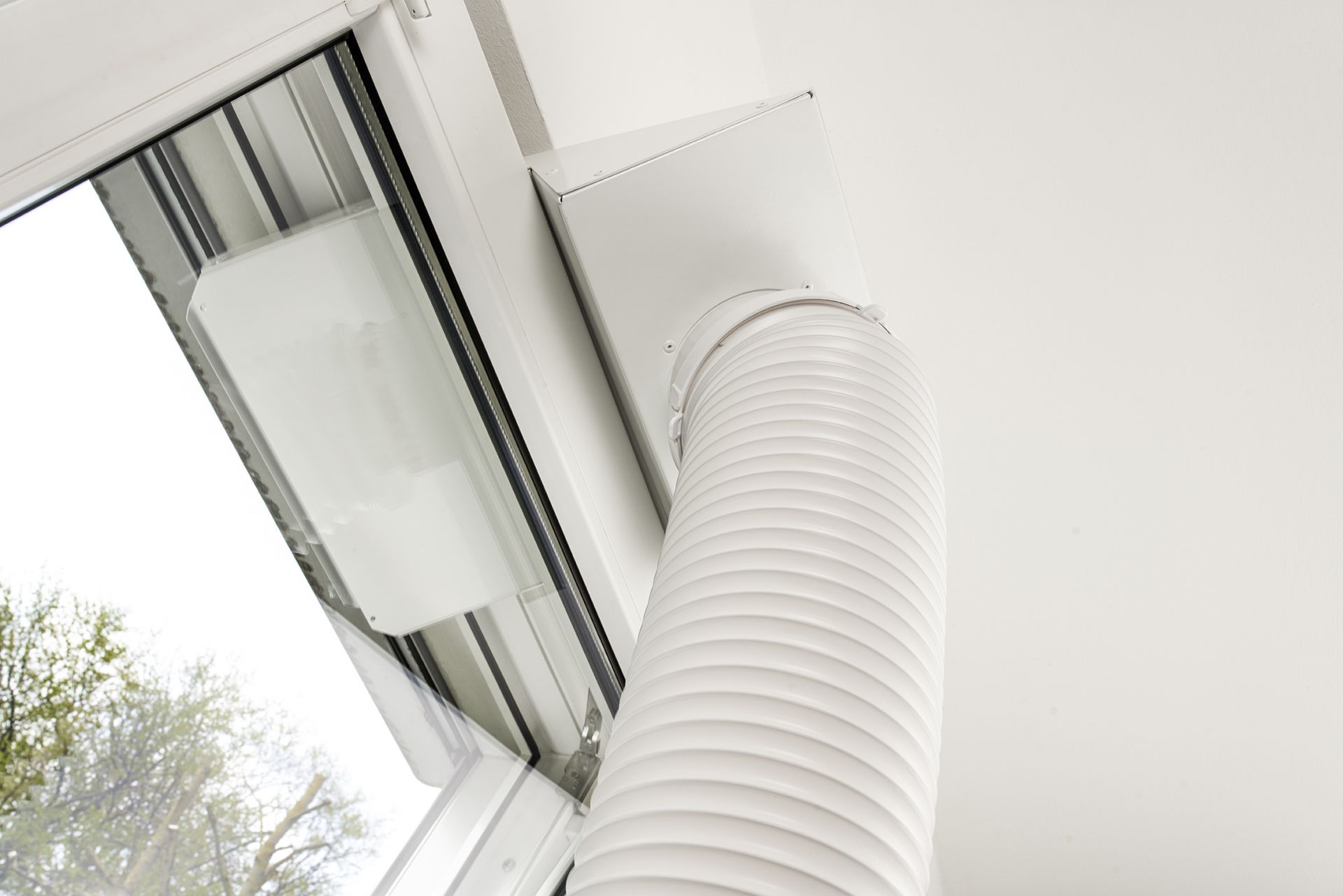 PVC-Klimaanlagen-Schlauchabdeckung – 7,6 Cm, Witterungsbeständig, Versteckt Kühlrohre (für 7.000–24.000 BTU)